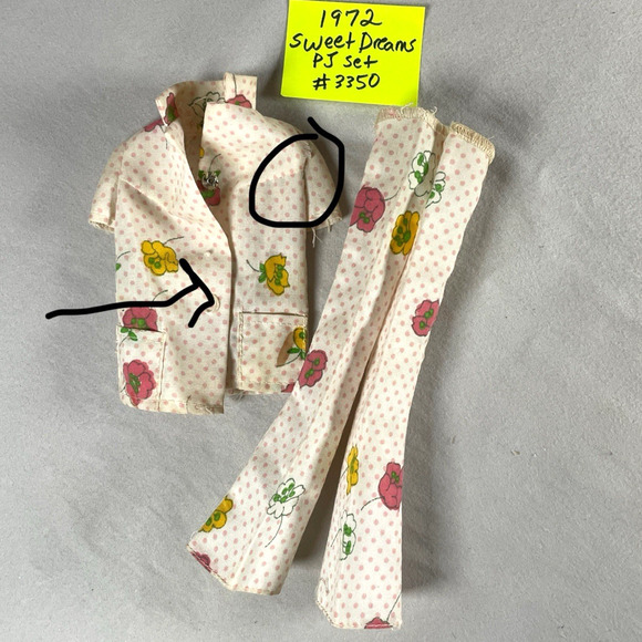 Barbie Fashion Doll Vtg Clothes Nightgown Pajamas PJs Robe Negligee Lot of 7 pcs - Picture 10 of 11